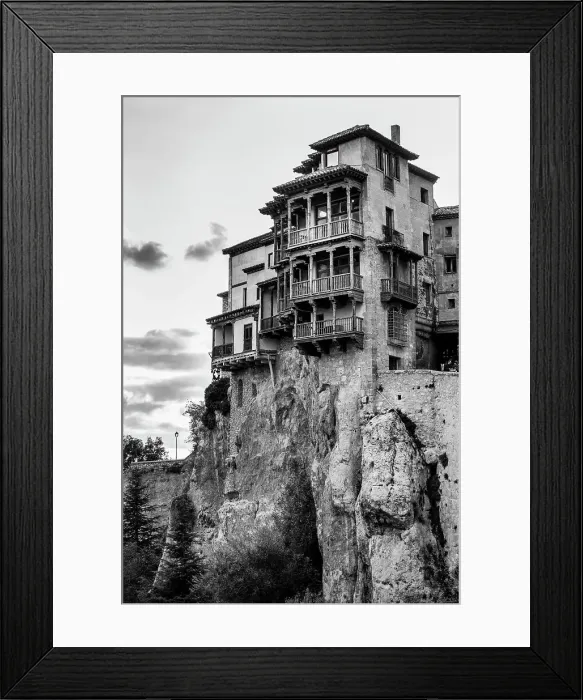 Framed Print : Hanging Houses of Cuence