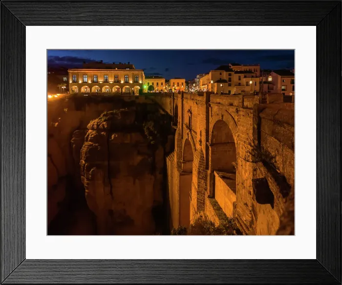 Framed Print : Bridge, Puente Nuevo
