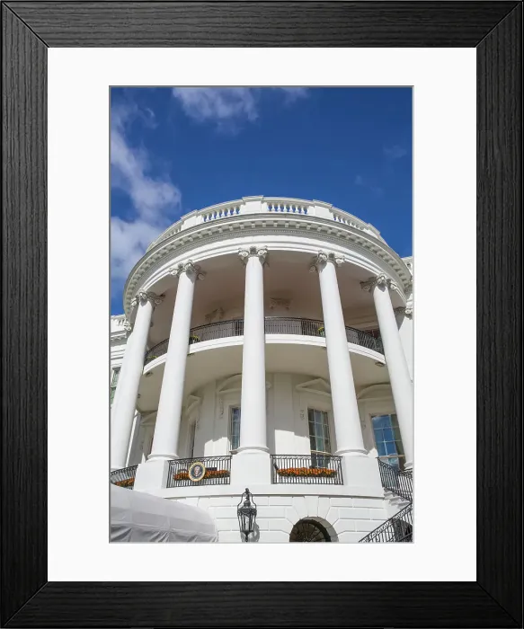 Framed Print : South Portico, White House Framed Print : South Portico, White House