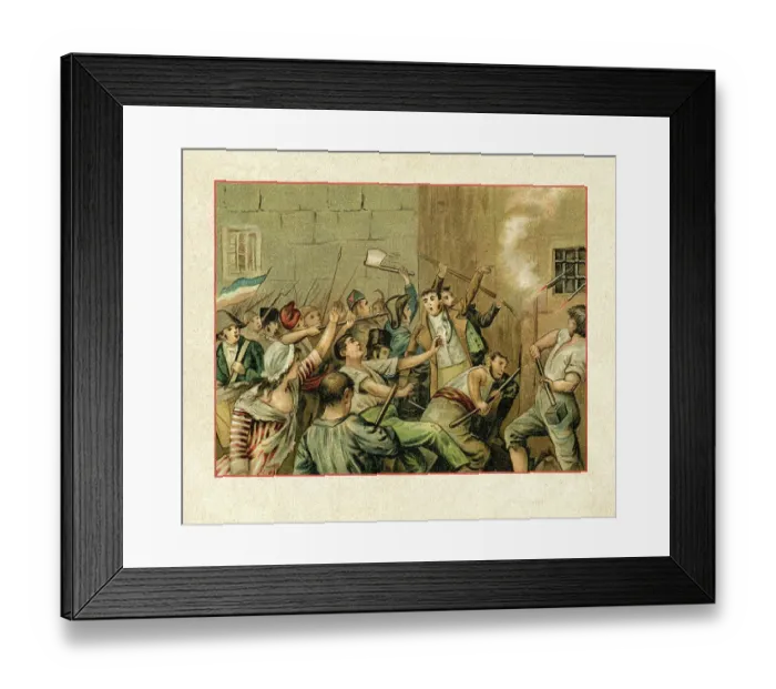 Framed Print : Storming of the Bastille Paris, France 1789 Framed Print : Storming of the Bastille Paris, France 1789