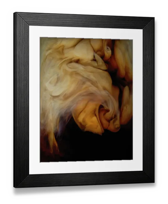 Framed Print : Milk Mixing Into Coffee Framed Print : Milk Mixing Into Coffee