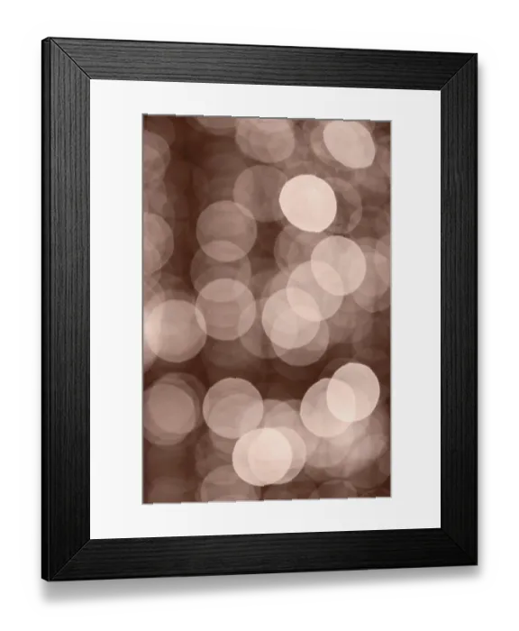 Framed Print : Light Bokeh Backgrounds, sepia toned Framed Print : Light Bokeh Backgrounds, sepia toned