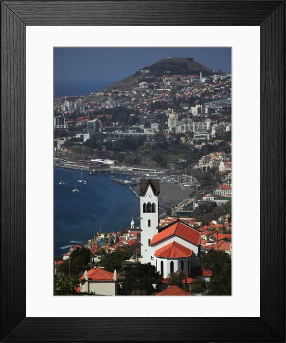 Framed Print : View of Funchal city and harbour, Madeira Framed Print : View of Funchal city and harbour, Madeira