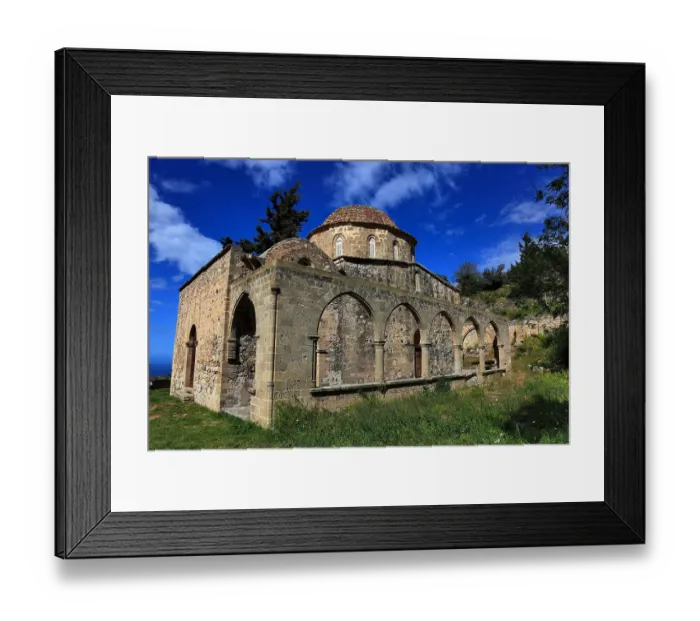 Framed Print : Former monastery church of Antifonitis, 12th century North Cyprus Framed Print : Former monastery church of Antifonitis, 12th century North Cyprus