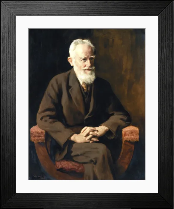 Framed Print : An elderly man with a beard sits in an armchair and looks thoughtful Framed Print : An elderly man with a beard sits in an armchair and looks thoughtful