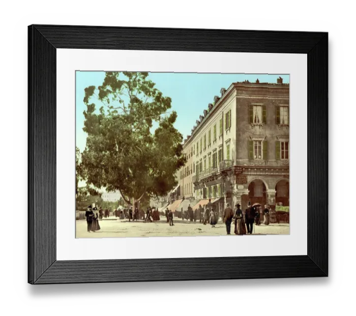 Framed Print : Place Massena, Nice, France, c. 1890, Historic, digitally restored reproduction from a 19th century original, Place Massena, Nice, 1890, Historic, digitally restored reproduction from a 19th century original, Europe Framed Print : Place Massena, Nice, France, c. 1890, Historic, digitally restored reproduction from a 19th century original, Place Massena, Nice, 1890, Historic, digitally restored reproduction from a 19th century original, Europe