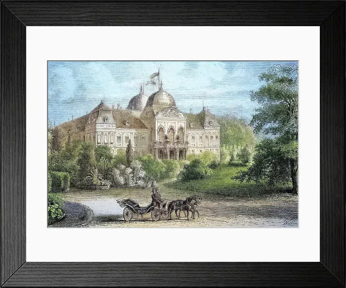 Framed Print : Goedoelloe Castle, Goedoelo, also Grassalkovich or Getterle, in Goedoello, in front of it a two-horse carriage, Hungary, around 1885, Historical, digitally restored reproduction from a 19th century original, Goedoelloe Castle, also Grassalkovich or Framed Print : Goedoelloe Castle, Goedoelo, also Grassalkovich or Getterle, in Goedoello, in front of it a two-horse carriage, Hungary, around 1885, Historical, digitally restored reproduction from a 19th century original, Goedoelloe Castle, also Grassalkovich or