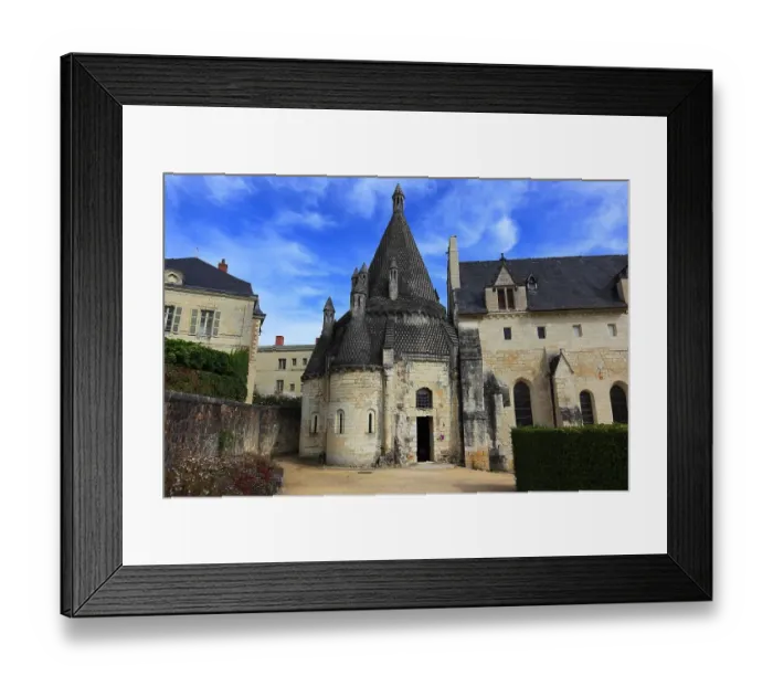 Framed Print : Kitchen building, Fontevraud-lAbbaye, Maine-et-Loire, Abbaye Royale de Fontevraud, a royal abbey, was a mixed monastery founded around 1100 by Robert of Arbrissel with the collaboration of Hersendis of Champagne. Fontevraud Abbey, also known as Framed Print : Kitchen building, Fontevraud-lAbbaye, Maine-et-Loire, Abbaye Royale de Fontevraud, a royal abbey, was a mixed monastery founded around 1100 by Robert of Arbrissel with the collaboration of Hersendis of Champagne. Fontevraud Abbey, also known as