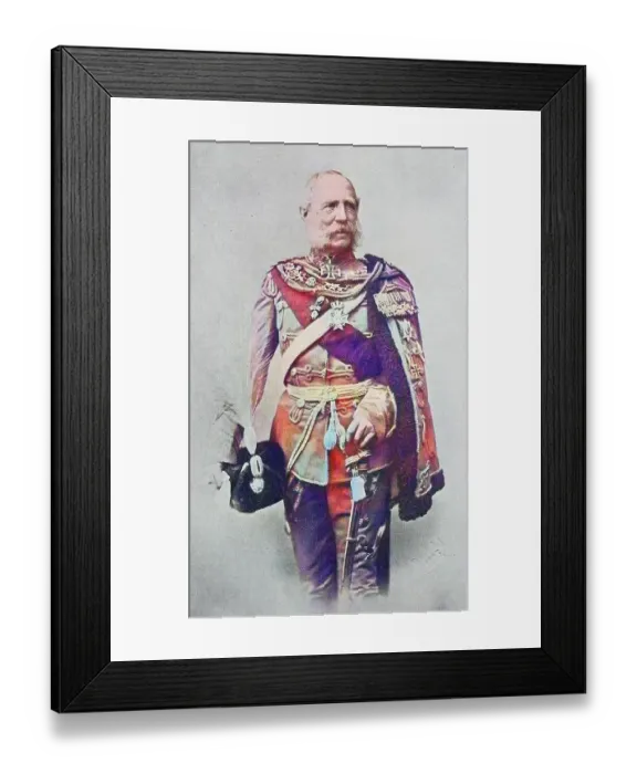Framed Print : Frederick Augustus Albert Anton Ferdinand Joseph Karl Maria Baptist Nepomuk Wilhelm Xaver Georg Fidelis, 1828 to 1902, the German King of Saxony and a member of the House of Wettin, Germany, Historical Framed Print : Frederick Augustus Albert Anton Ferdinand Joseph Karl Maria Baptist Nepomuk Wilhelm Xaver Georg Fidelis, 1828 to 1902, the German King of Saxony and a member of the House of Wettin, Germany, Historical