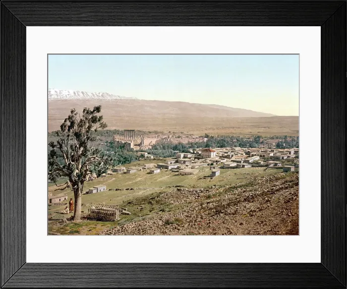 Framed Print : General view of Baalbek, the Holy Land, Lebanon, c Framed Print : General view of Baalbek, the Holy Land, Lebanon, c