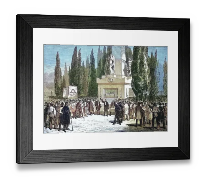 Framed Print : Democratic meeting in Madrid's May 2nd Square, commemorating the May 2nd Uprising, levantamiento del dos de mayo Framed Print : Democratic meeting in Madrid's May 2nd Square, commemorating the May 2nd Uprising, levantamiento del dos de mayo
