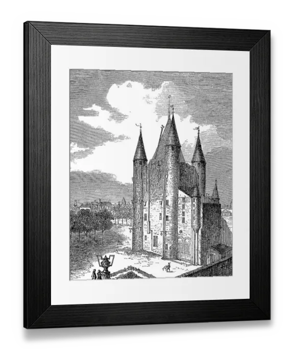 Framed Print : The Temple in Paris, France, Temple is the name both for the place of its time outside Paris Order area La Ville Neuve du Temple, where the Templars settled after the fall of Acre in 1291, and for the Tour du Temple built there, Historic, digitally Framed Print : The Temple in Paris, France, Temple is the name both for the place of its time outside Paris Order area La Ville Neuve du Temple, where the Templars settled after the fall of Acre in 1291, and for the Tour du Temple built there, Historic, digitally