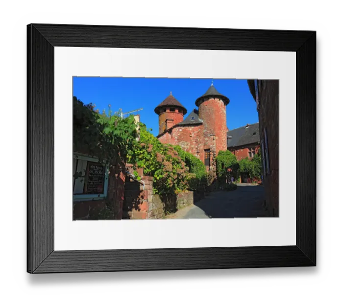 Framed Print : Collonges-la-Rouge, Colonjas, Limousin region, Correze department, France. Collonges-la-Rouge is one of the most beautiful and picturesque villages in France Framed Print : Collonges-la-Rouge, Colonjas, Limousin region, Correze department, France. Collonges-la-Rouge is one of the most beautiful and picturesque villages in France