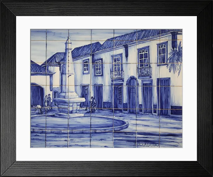 Framed Print : Historic azulejos painting in Ferragudo, Algarve, Portugal, Europe Framed Print : Historic azulejos painting in Ferragudo, Algarve, Portugal, Europe