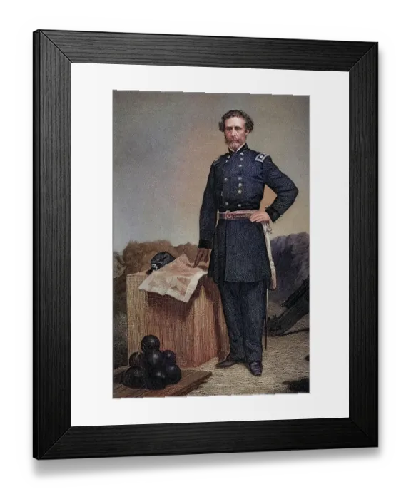 Framed Print : John Charles Fremont (born 21 January 1813 in Savannah, Georgia, died 13 July 1890 in New York City, New York) was an American explorer, major general and politician, after a painting by Alonzo Chappel (1828-1878), Historical, digitally restored Framed Print : John Charles Fremont (born 21 January 1813 in Savannah, Georgia, died 13 July 1890 in New York City, New York) was an American explorer, major general and politician, after a painting by Alonzo Chappel (1828-1878), Historical, digitally restored