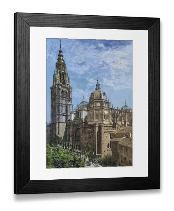 Framed Print : The Cathedral of Toledo, Spain, c. 1885, Historical, digitally restored reproduction from a 19th century original, Toledo Cathedral, Spain, c. 1885, Historical, digitally restored reproduction from a 19th century original, Europe Framed Print : The Cathedral of Toledo, Spain, c. 1885, Historical, digitally restored reproduction from a 19th century original, Toledo Cathedral, Spain, c. 1885, Historical, digitally restored reproduction from a 19th century original, Europe