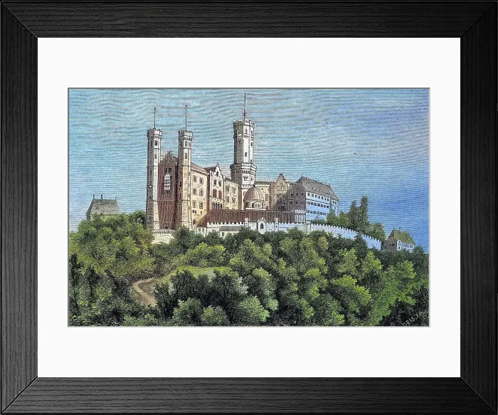 Framed Print : Schaumburg Castle, a castle in Hesse, Limburg an der Lahn, Germany, reproduction of an image, woodcut from the year 1881, digitally restored, Historical, Schaumburg Castle, German, is a castle in Hesse, reproduction of an image Framed Print : Schaumburg Castle, a castle in Hesse, Limburg an der Lahn, Germany, reproduction of an image, woodcut from the year 1881, digitally restored, Historical, Schaumburg Castle, German, is a castle in Hesse, reproduction of an image