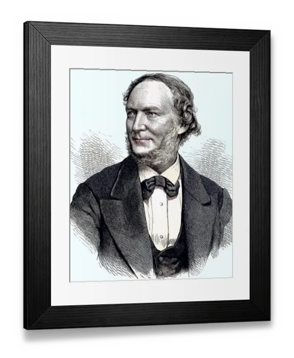 Framed Print : Moritz Carriere, 5 March 1817, 19 January 1895, was a German philosopher and historian, Germany, reproduction of an image, woodcut from the year 1881, digitally restored, historical, 5 March 1817, 19 January 1895 Framed Print : Moritz Carriere, 5 March 1817, 19 January 1895, was a German philosopher and historian, Germany, reproduction of an image, woodcut from the year 1881, digitally restored, historical, 5 March 1817, 19 January 1895