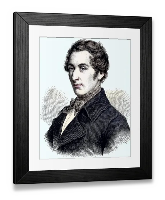Framed Print : Carl Maria Friedrich Ernst von Weber, November 1786, June 1826, was a German composer, conductor, pianist, guitarist and critic, one of the first significant composers of the Romantic school, Germany, Reproduction of a picture, woodcut from 1881 Framed Print : Carl Maria Friedrich Ernst von Weber, November 1786, June 1826, was a German composer, conductor, pianist, guitarist and critic, one of the first significant composers of the Romantic school, Germany, Reproduction of a picture, woodcut from 1881