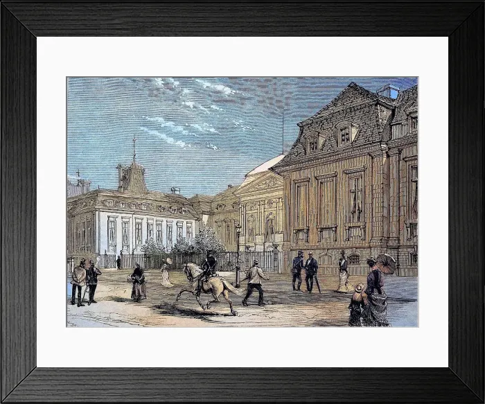 Framed Print : Building of the Imperial Chancellor in Berlin, Germany, reproduction of an image, woodcut from the year 1881, digitally restored, historical, building of the Imperial Chancellor in Berlin, reproduction of an image, woodcut from the year 1881 Framed Print : Building of the Imperial Chancellor in Berlin, Germany, reproduction of an image, woodcut from the year 1881, digitally restored, historical, building of the Imperial Chancellor in Berlin, reproduction of an image, woodcut from the year 1881