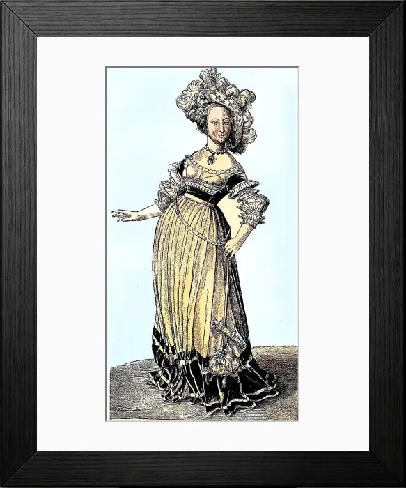 Framed Print : Costume from Basel, Switzerland, 15th century, digitally improved reproduction from a publication of the year 1880, Costume from Basel, 15th century, digitally improved reproduction from a publication of the year 1880 Framed Print : Costume from Basel, Switzerland, 15th century, digitally improved reproduction from a publication of the year 1880, Costume from Basel, 15th century, digitally improved reproduction from a publication of the year 1880