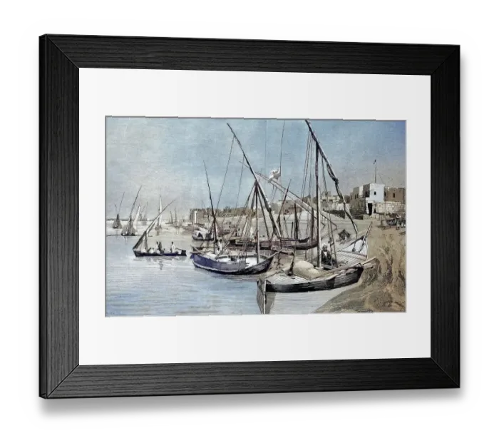 Framed Print : Harbour of Luxor, Egypt, digital improved reproduction from a publication of the year 1880, Harbour of Luxor, Egypt, digital improved reproduction from a publication of the year 1880 Framed Print : Harbour of Luxor, Egypt, digital improved reproduction from a publication of the year 1880, Harbour of Luxor, Egypt, digital improved reproduction from a publication of the year 1880