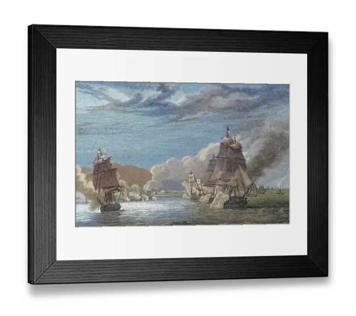 Framed Print : The Bombardment of Algiers by the French Fleet on 3 July 1830, Algeria, digital improved reproduction of an original 19th century print Framed Print : The Bombardment of Algiers by the French Fleet on 3 July 1830, Algeria, digital improved reproduction of an original 19th century print
