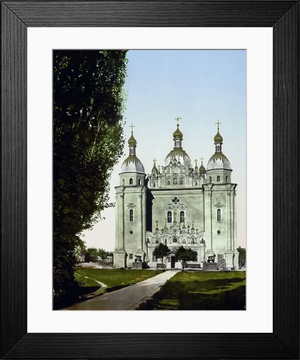 Framed Print : Cathedral of St. Peter and St. Paul, Kiev, Russia, Ukraine, c. 1890, Historic, digitally enhanced reproduction of a photochrome print of the period Framed Print : Cathedral of St. Peter and St. Paul, Kiev, Russia, Ukraine, c. 1890, Historic, digitally enhanced reproduction of a photochrome print of the period