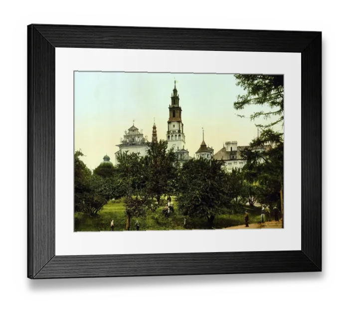 Framed Print : Pilgrimage Church Jasna Gora, Klarenberg or Heller Berg, Czestochowa, Czenstochau, Poland, formerly Russia, c. 1890, Historic, digitally enhanced reproduction of a photochrome print of the period Framed Print : Pilgrimage Church Jasna Gora, Klarenberg or Heller Berg, Czestochowa, Czenstochau, Poland, formerly Russia, c. 1890, Historic, digitally enhanced reproduction of a photochrome print of the period