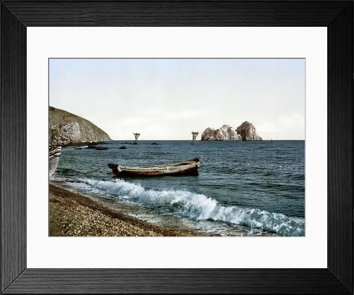 Framed Print : From the Gursuff, Gurzuf, Coast, Yalta, Crimea, Russia, Ukraine, c. 1890, Historical, digitally enhanced reproduction of a photochrome print of the period Framed Print : From the Gursuff, Gurzuf, Coast, Yalta, Crimea, Russia, Ukraine, c. 1890, Historical, digitally enhanced reproduction of a photochrome print of the period