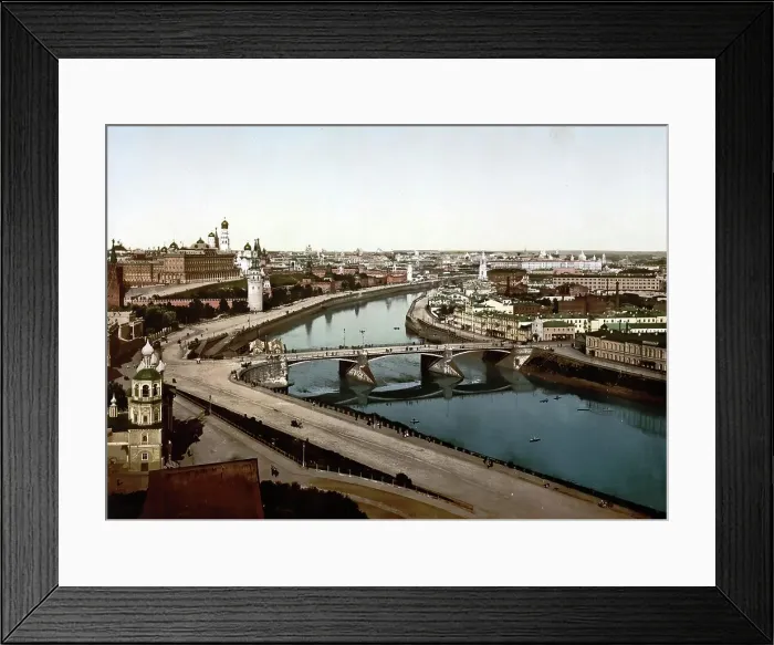 Framed Print : General view of St. Saviour's, Moscow, Russia, c. 1890, Historic, digitally enhanced reproduction of a photochrome print of the period Framed Print : General view of St. Saviour's, Moscow, Russia, c. 1890, Historic, digitally enhanced reproduction of a photochrome print of the period