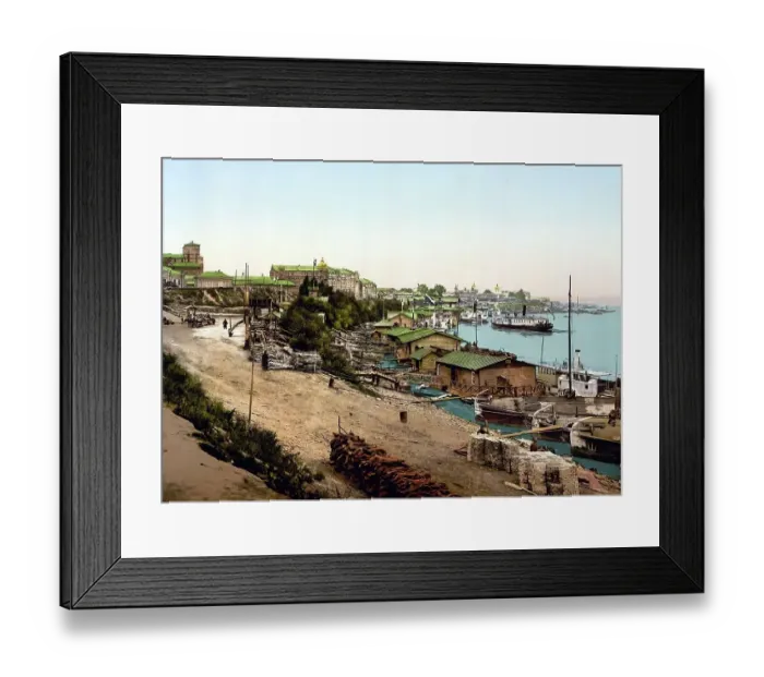 Framed Print : On the River Dnieper, Kiev, Russia, Ukraine, c. 1890, Historic, digitally enhanced reproduction of a photochrome print of the period Framed Print : On the River Dnieper, Kiev, Russia, Ukraine, c. 1890, Historic, digitally enhanced reproduction of a photochrome print of the period