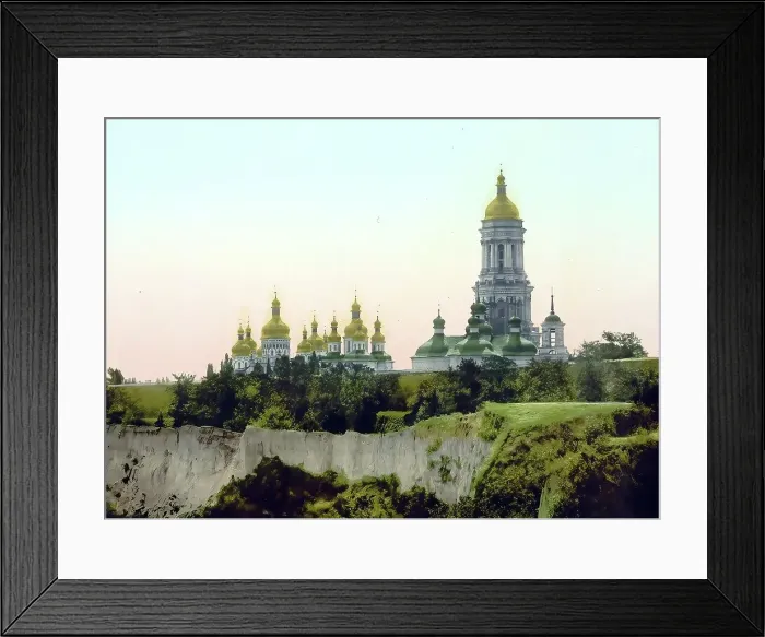 Framed Print : La Lavra, Kiev, Russia, Ukraine, c. 1890, Historic, digitally enhanced reproduction of a photochromic print of the period Framed Print : La Lavra, Kiev, Russia, Ukraine, c. 1890, Historic, digitally enhanced reproduction of a photochromic print of the period