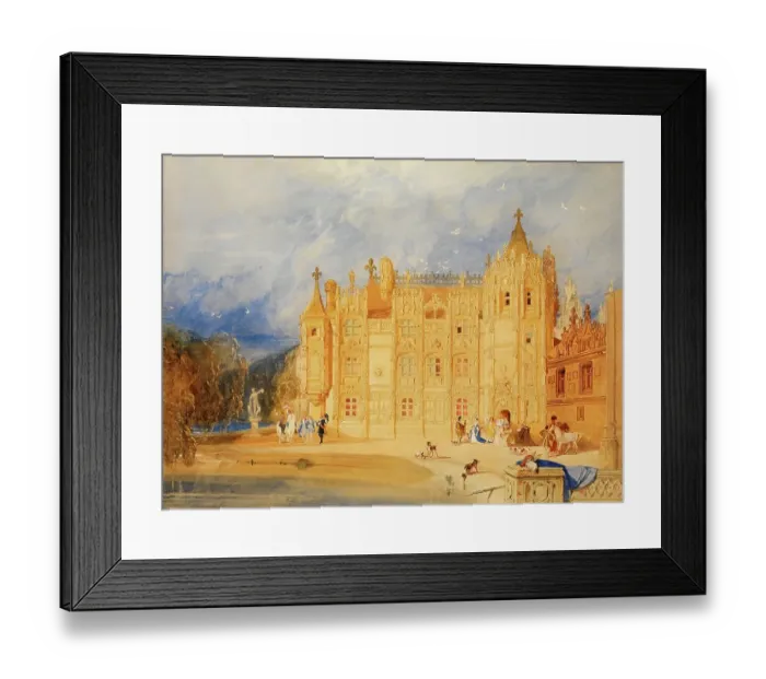 Framed Print : The Abbatial House, Saint-Ouen Abbey Church, an important Gothic church in Rouen, Normandy, 1830, France, painting by John Sell Cotman, Historic, digitally restored reproduction from a 19th century original Framed Print : The Abbatial House, Saint-Ouen Abbey Church, an important Gothic church in Rouen, Normandy, 1830, France, painting by John Sell Cotman, Historic, digitally restored reproduction from a 19th century original