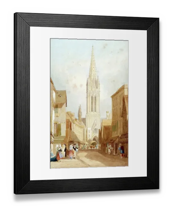 Framed Print : The Church of St Pierre, Caen, Normandy, 1818, France, Historical, digitally restored reproduction from a 19th century original Framed Print : The Church of St Pierre, Caen, Normandy, 1818, France, Historical, digitally restored reproduction from a 19th century original