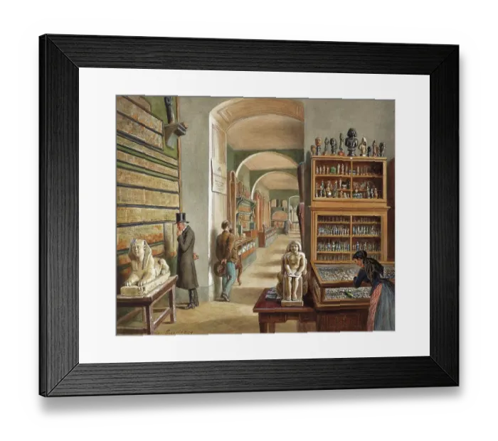 Framed Print : The Second Cabinet of the Egyptian Collection, 1889, Austria, Historic, digitally restored reproduction from an original of the time Framed Print : The Second Cabinet of the Egyptian Collection, 1889, Austria, Historic, digitally restored reproduction from an original of the time