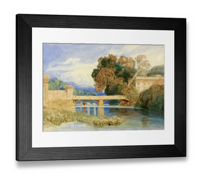 Framed Print : Chateau Navarre, near Evreux in Normandy, c. 1825, France, Painting by John Sell Cotmann, Historic, digitally restored reproduction from a 19th century original Framed Print : Chateau Navarre, near Evreux in Normandy, c. 1825, France, Painting by John Sell Cotmann, Historic, digitally restored reproduction from a 19th century original