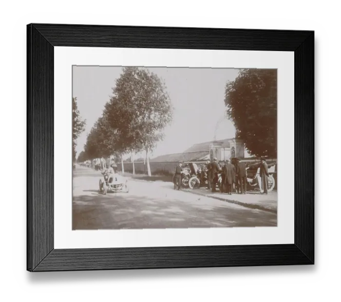 Framed Print : History of the automobile, spectators and participants of the Paris-Vienne race, 1902, France, digitally restored reproduction from a 19th-20th century original Framed Print : History of the automobile, spectators and participants of the Paris-Vienne race, 1902, France, digitally restored reproduction from a 19th-20th century original