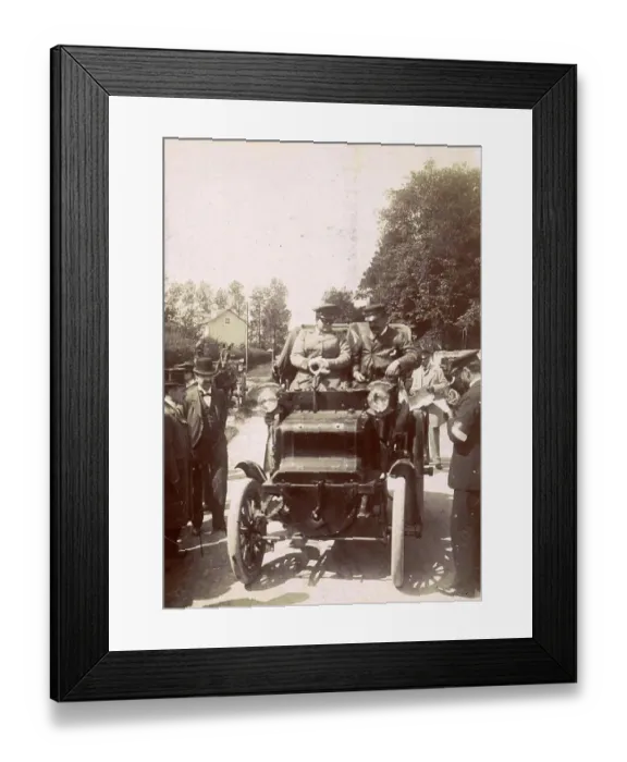 Framed Print : History of the automobile, start of the Paris-Amsterdam race for left-hand drive cars with Baroness Helene van Zuylen van Nijevelt van de Haar, 1898, France, digitally restored reproduction from a 19th-20th century original Framed Print : History of the automobile, start of the Paris-Amsterdam race for left-hand drive cars with Baroness Helene van Zuylen van Nijevelt van de Haar, 1898, France, digitally restored reproduction from a 19th-20th century original