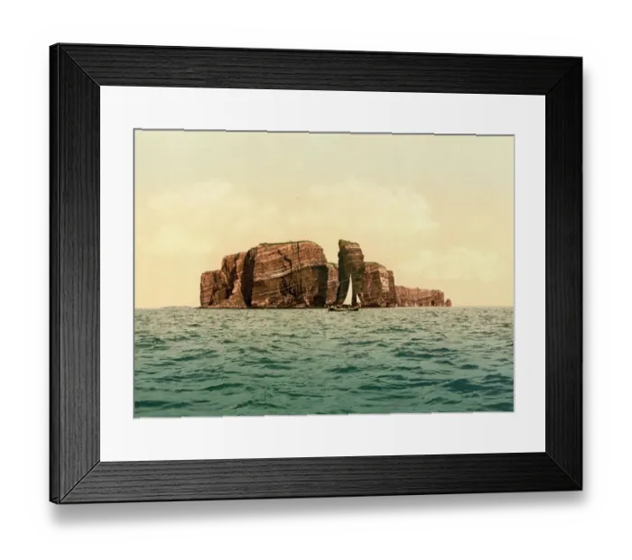 Framed Print : The North of Helgoland, Schleswig-Holstein, c. 1890, Germany, Historic, digitally restored reproduction from a 19th century original Framed Print : The North of Helgoland, Schleswig-Holstein, c. 1890, Germany, Historic, digitally restored reproduction from a 19th century original