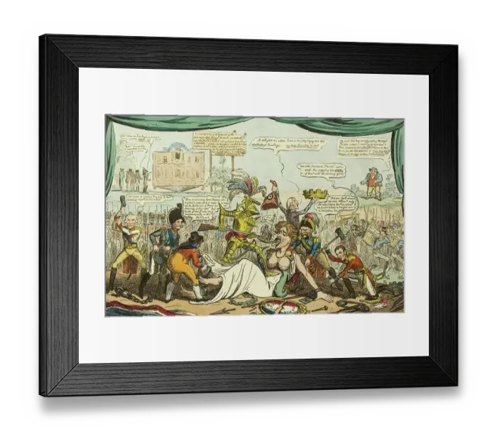 Framed Print : The Aftermath of the Tragedy of Waterloo, 1815, France, Painting by George Cruikshank, Historic, digitally restored reproduction from a 19th century original Framed Print : The Aftermath of the Tragedy of Waterloo, 1815, France, Painting by George Cruikshank, Historic, digitally restored reproduction from a 19th century original