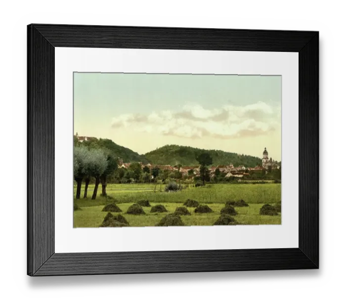 Framed Print : Waltershausen, Thuringia, c. 1890, Germany, Historic, digitally restored reproduction from a 19th century original Framed Print : Waltershausen, Thuringia, c. 1890, Germany, Historic, digitally restored reproduction from a 19th century original