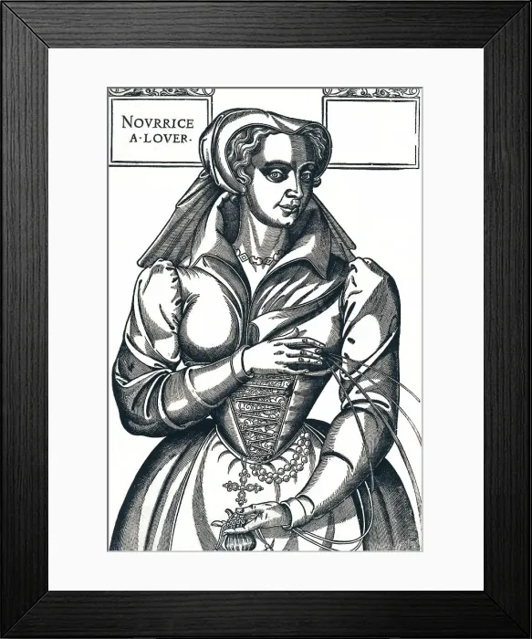Framed Print : Woman presenting herself as a wet nurse, 1780, France, Historic, digitally restored reproduction from a 19th century original Framed Print : Woman presenting herself as a wet nurse, 1780, France, Historic, digitally restored reproduction from a 19th century original