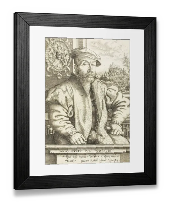 Framed Print : Dr. Georg Roggenbach of Bamberg, c. 1550, painting by Hanns Lautensack, Bavaria, Germany, Historical, digitally restored reproduction from a 19th century original Framed Print : Dr. Georg Roggenbach of Bamberg, c. 1550, painting by Hanns Lautensack, Bavaria, Germany, Historical, digitally restored reproduction from a 19th century original