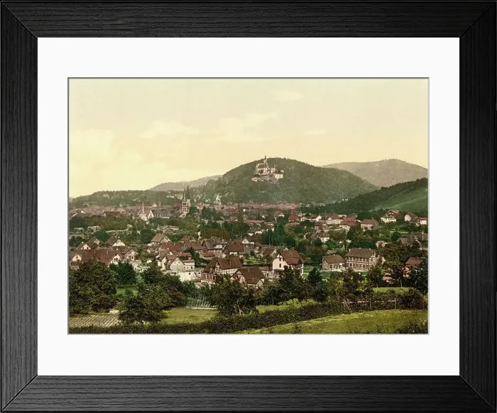 Framed Print : Wernigerode im Harz, c. 1890, Germany, Historic, digitally restored reproduction from a 19th century original Framed Print : Wernigerode im Harz, c. 1890, Germany, Historic, digitally restored reproduction from a 19th century original