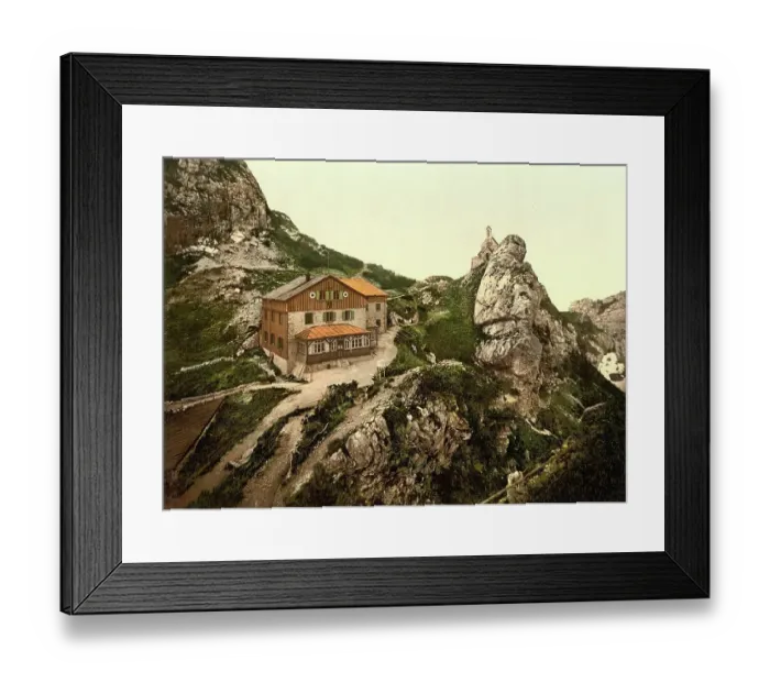 Framed Print : The Wendelstein House in Bavaria, c. 1890, Germany, Historic, digitally restored reproduction from a 19th century original Framed Print : The Wendelstein House in Bavaria, c. 1890, Germany, Historic, digitally restored reproduction from a 19th century original