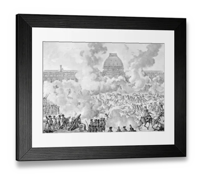 Framed Print : Capture of the Tuileries, 10 August 1792, French Revolution, France, Historic, digitally restored reproduction from a 19th century original Framed Print : Capture of the Tuileries, 10 August 1792, French Revolution, France, Historic, digitally restored reproduction from a 19th century original