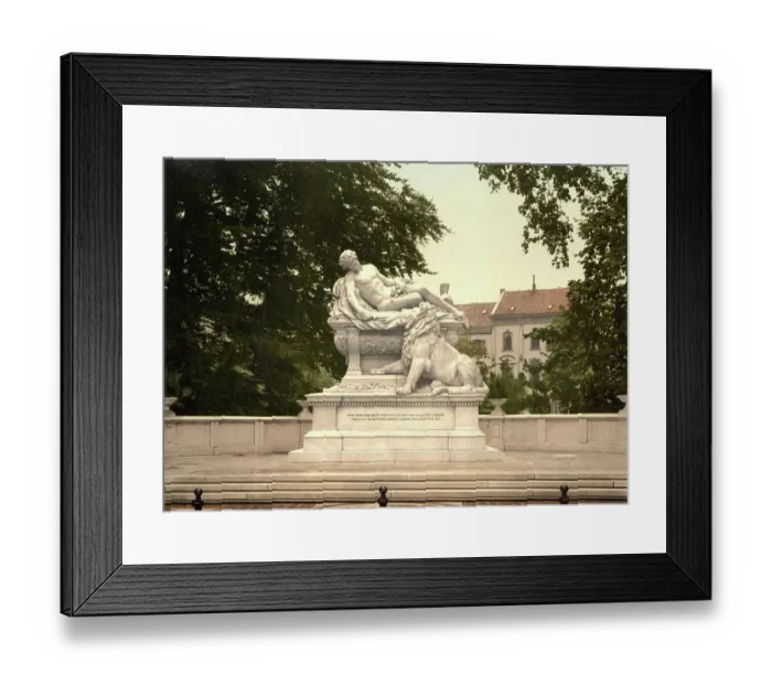 Framed Print : War Memorial in Duesseldorf, North Rhine-Westphalia, c. 1890, Germany, Historic, digitally restored reproduction from a 19th century original Framed Print : War Memorial in Duesseldorf, North Rhine-Westphalia, c. 1890, Germany, Historic, digitally restored reproduction from a 19th century original