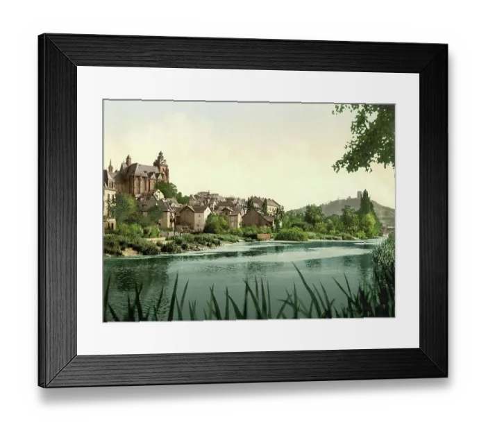 Framed Print : Wetzlar, Kalsmunt Castle Ruin, Hesse, c. 1890, Germany, Historic, digitally restored reproduction from a 19th century original Framed Print : Wetzlar, Kalsmunt Castle Ruin, Hesse, c. 1890, Germany, Historic, digitally restored reproduction from a 19th century original