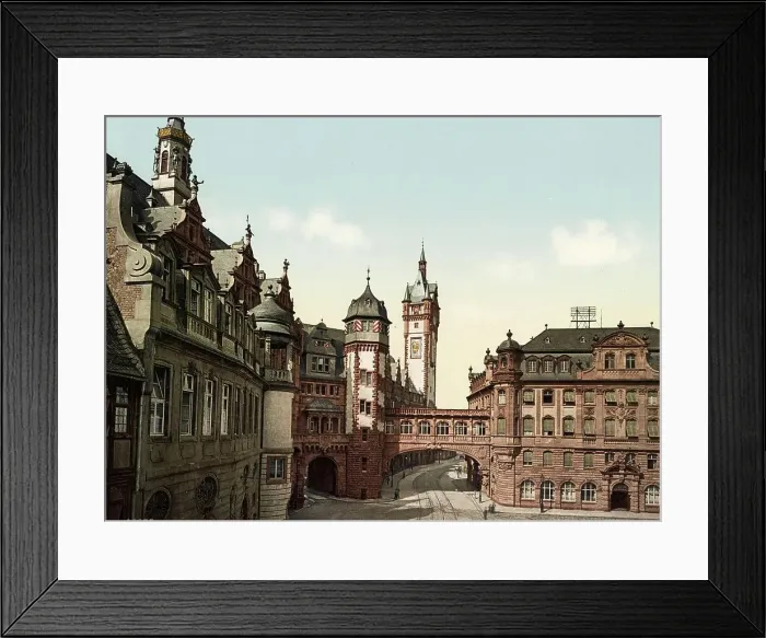 Framed Print : The Old Town Hall of Frankfurt am Main, Hesse, c. 1890, Germany, Historic, digitally restored reproduction from a 19th century original Framed Print : The Old Town Hall of Frankfurt am Main, Hesse, c. 1890, Germany, Historic, digitally restored reproduction from a 19th century original
